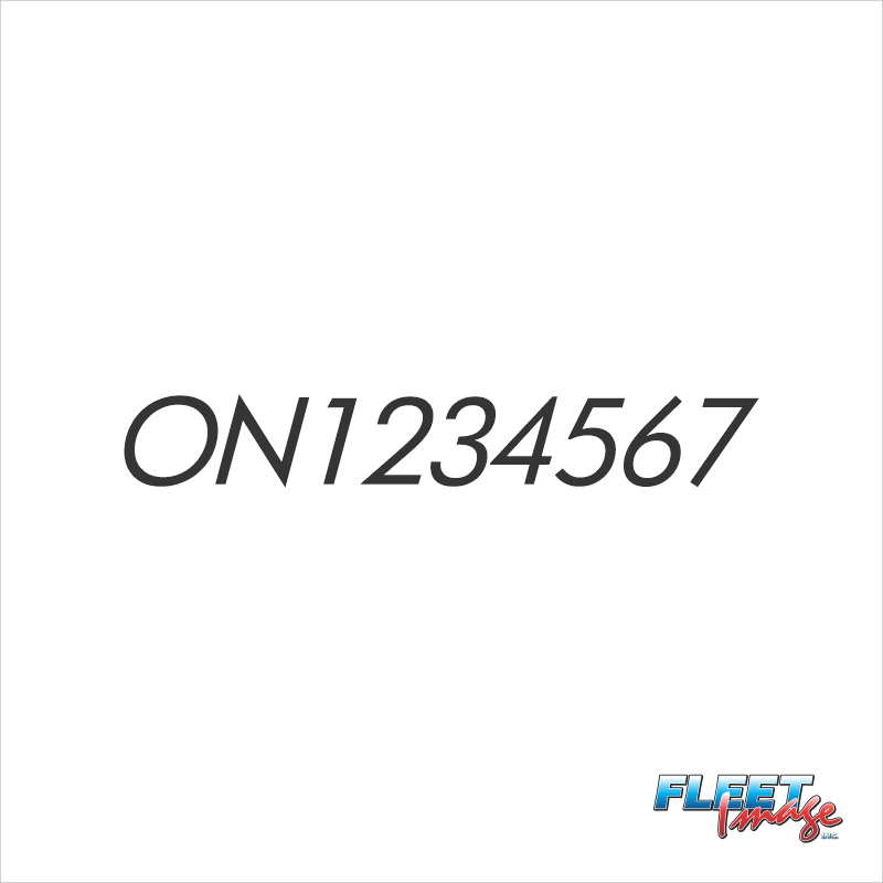 Boat Registration Numbers