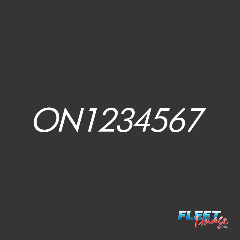 Boat Registration Numbers