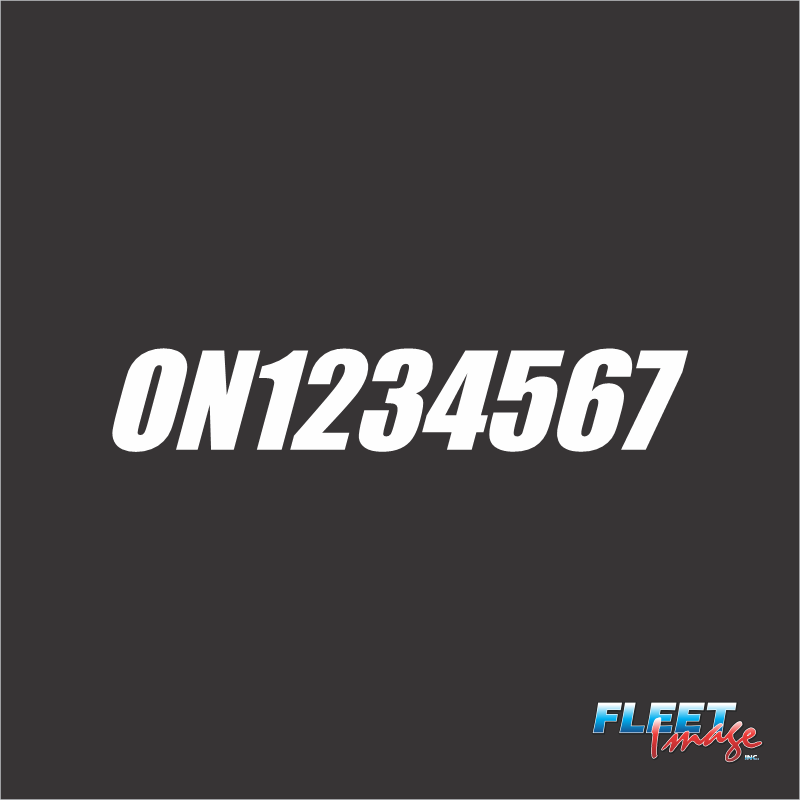 Boat Registration Numbers