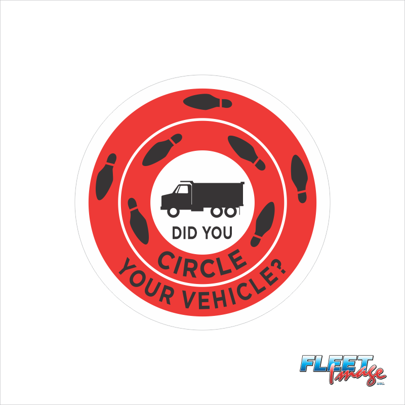 Circle Check - Red Decal (Sets of 16)