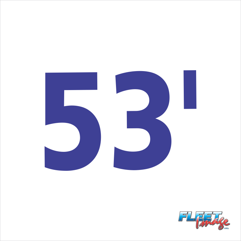 53' Decal (Sets of 8)