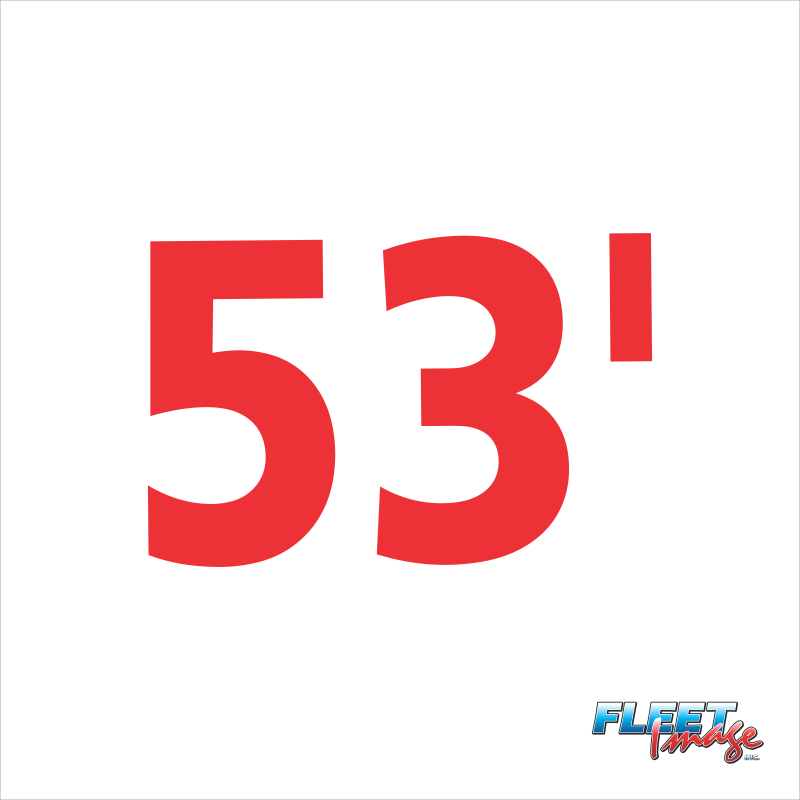 53' Decal (Sets of 8)