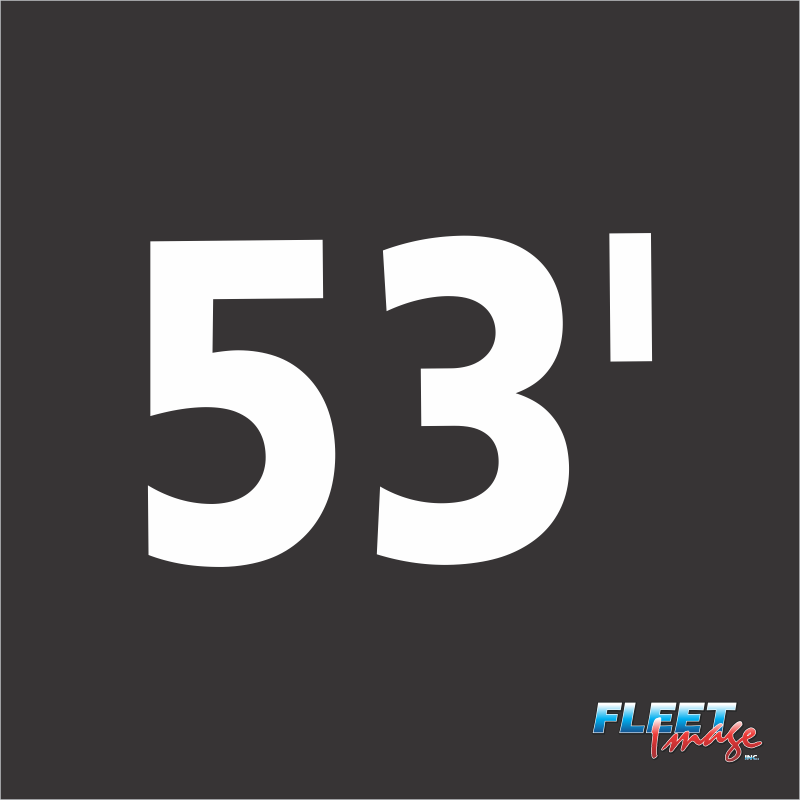 53' Decal (Sets of 8)