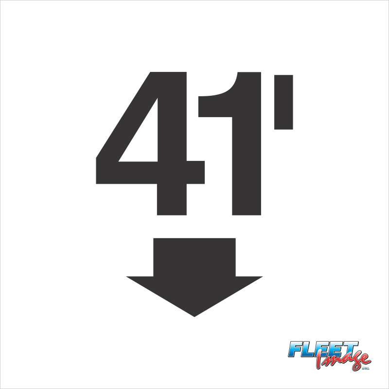 41' Marker Decal (Sets of 8)