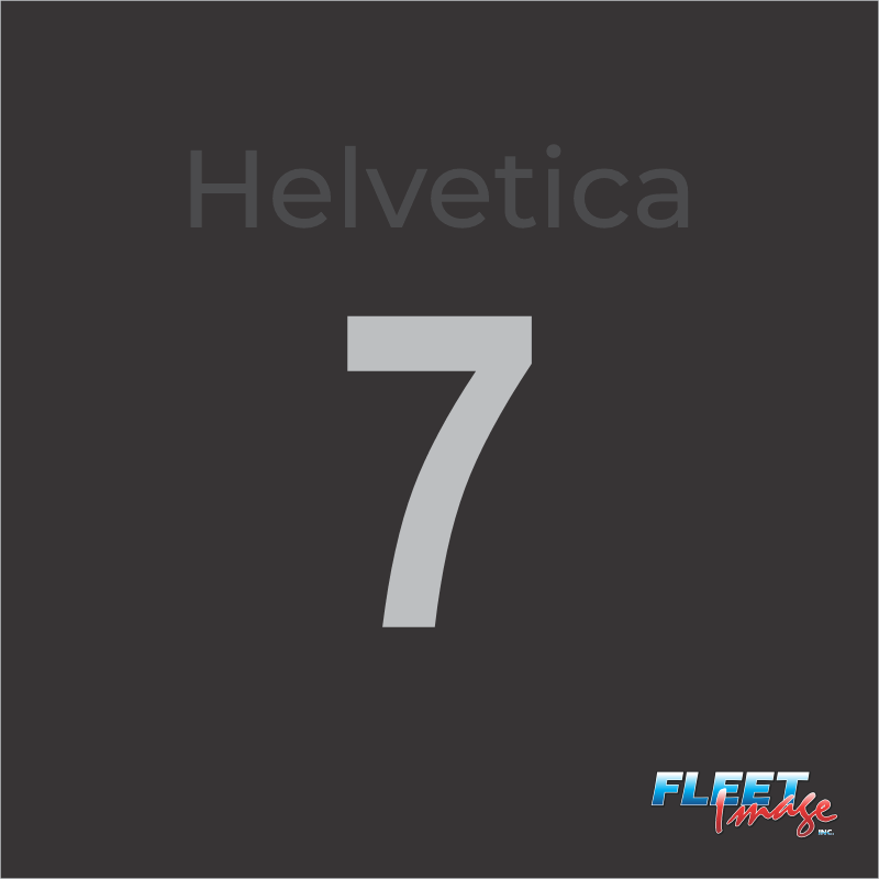 Single Unit Number (7) (Sold in Sets)
