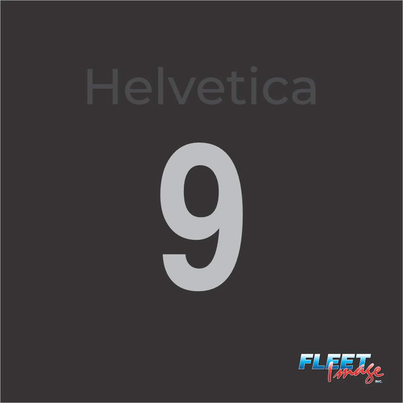 Single Unit Number (9) (Sold in Sets)