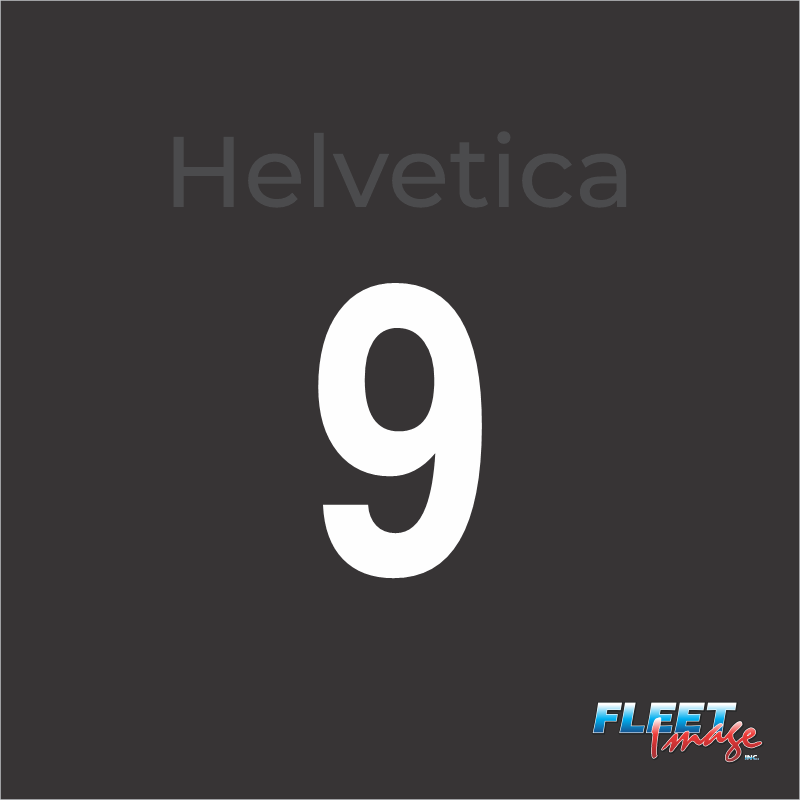 Single Unit Number (9) (Sold in Sets)