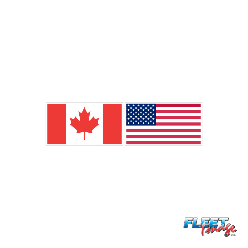 Canada/US Flag Decals