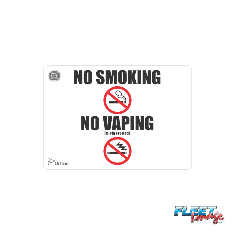 No Smoking/Vaping Decal