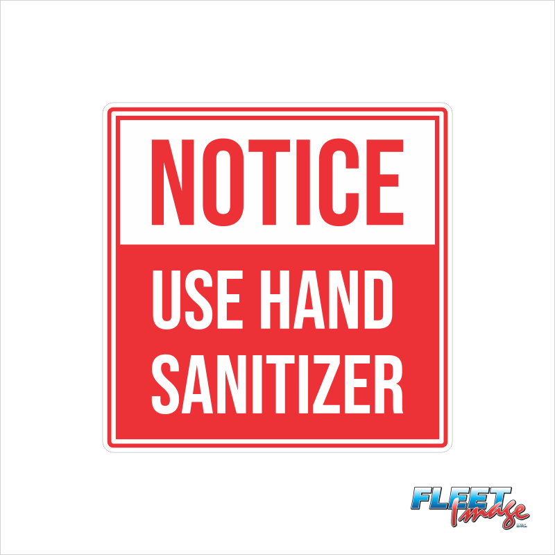 Hand Sanitizer Decal