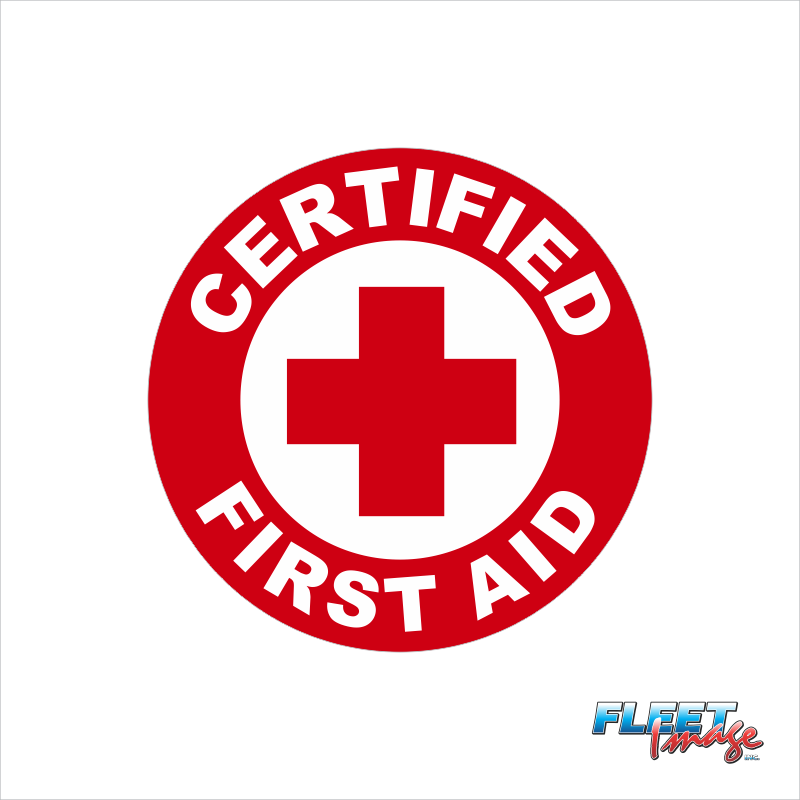 Certified First Aid Decal