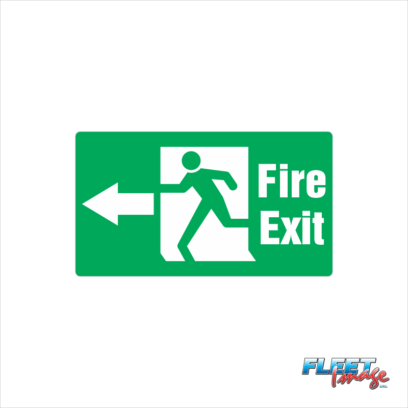 Fire Exit Decal Left Decal