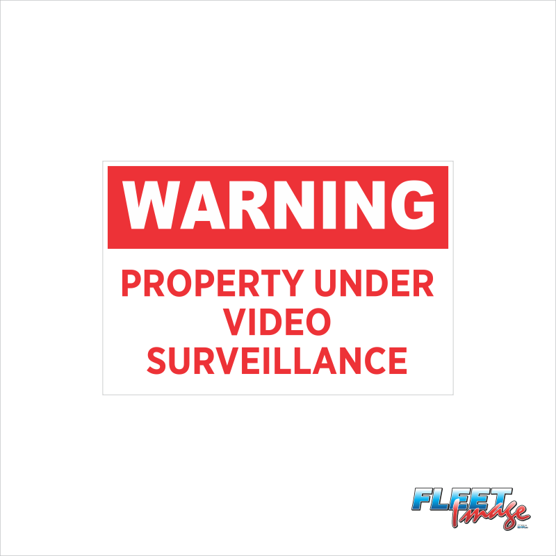 Warning Video Surveillance Sign