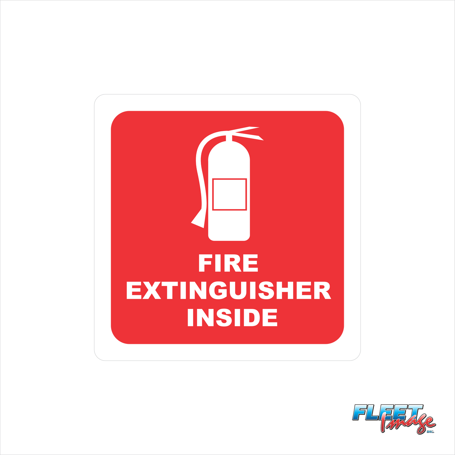 Fire Extinguisher Inside Decal