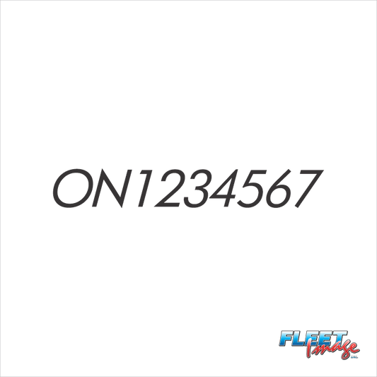 Boat Registration Numbers