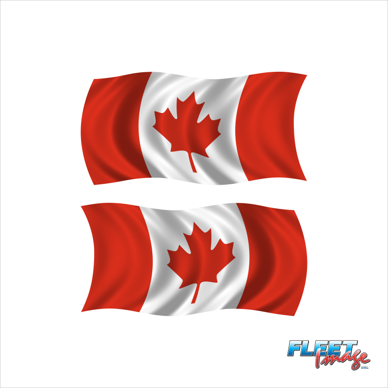 Printed Canada Flag Decal