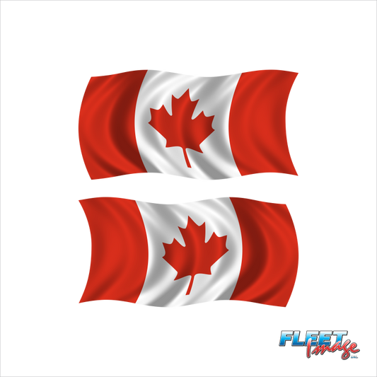 Printed Canada Flag Decal