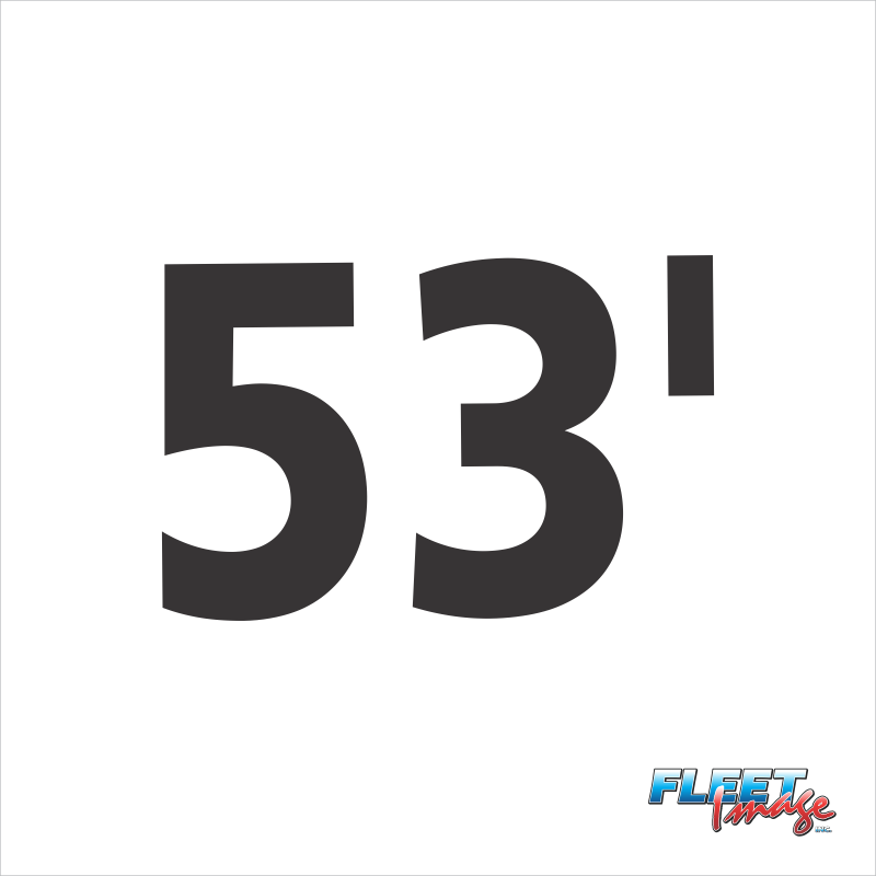 53' Decal (Sets of 8)