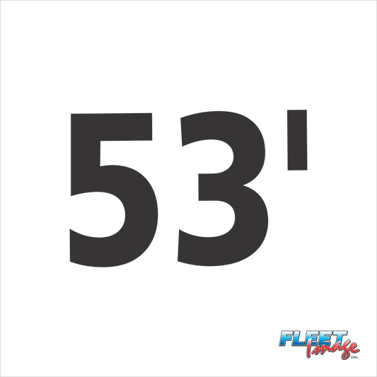 53' Decal (Sets of 8)