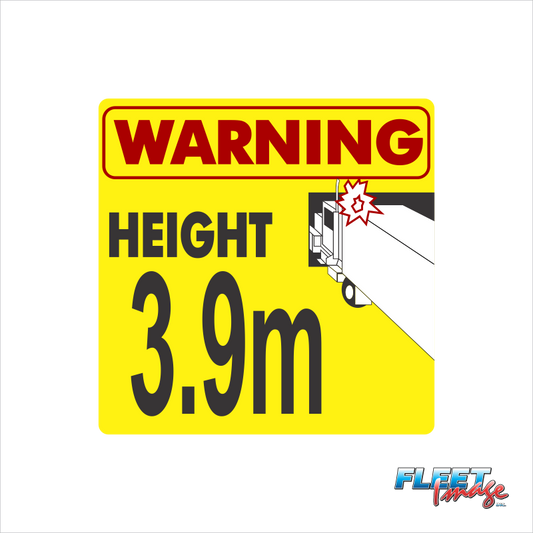 Yellow Height Decal (Set of 5)