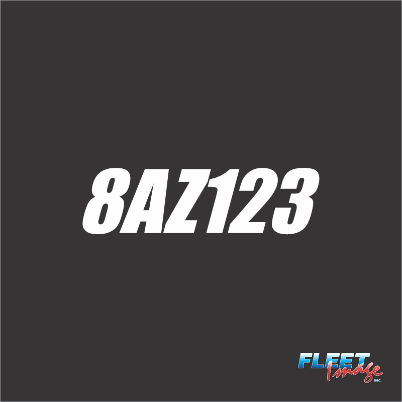 Sled Registration Numbers