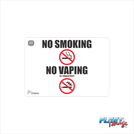No Smoking/Vaping Decal