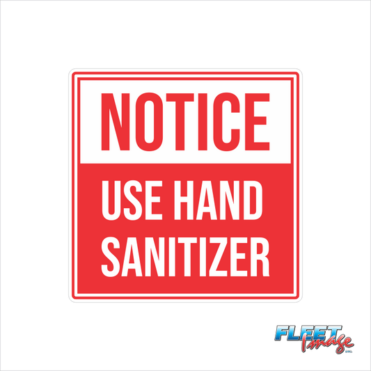 Hand Sanitizer Decal