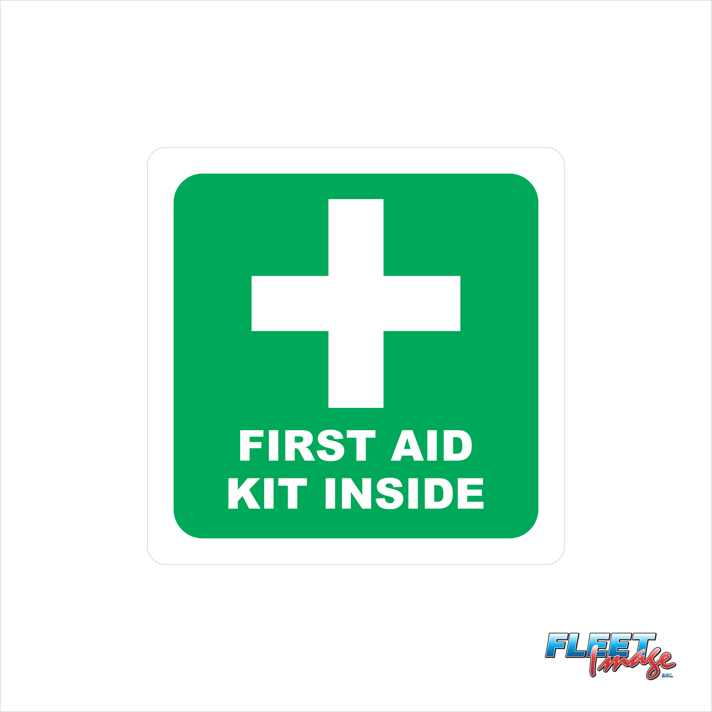 First Aid Kit Inside Decal